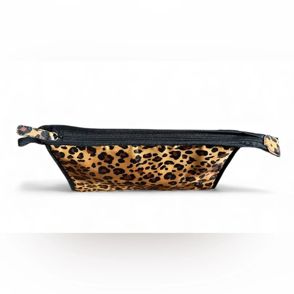 Vintage Lauren Ralph Lauren Cheetah Animal Print Cosmetic/Travel Bag - Picture 5 of 10